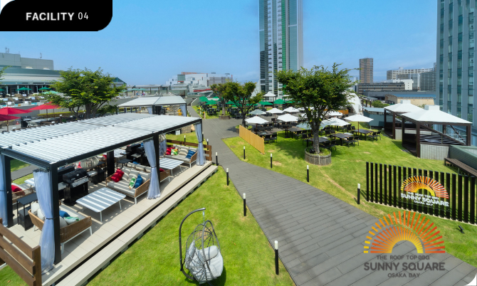 THE ROOF TOP BBQ SUNNY SQUARE OSAKA BAY（大阪・南港）